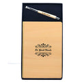 Personalized Wooden Diary and Pen with Name Engraved