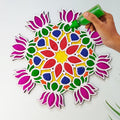 MDF Diwali Rangoli Mandala Design for Decoration : RGL-11